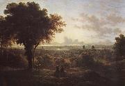 John glover View of London from Greenwich Spain oil painting artist